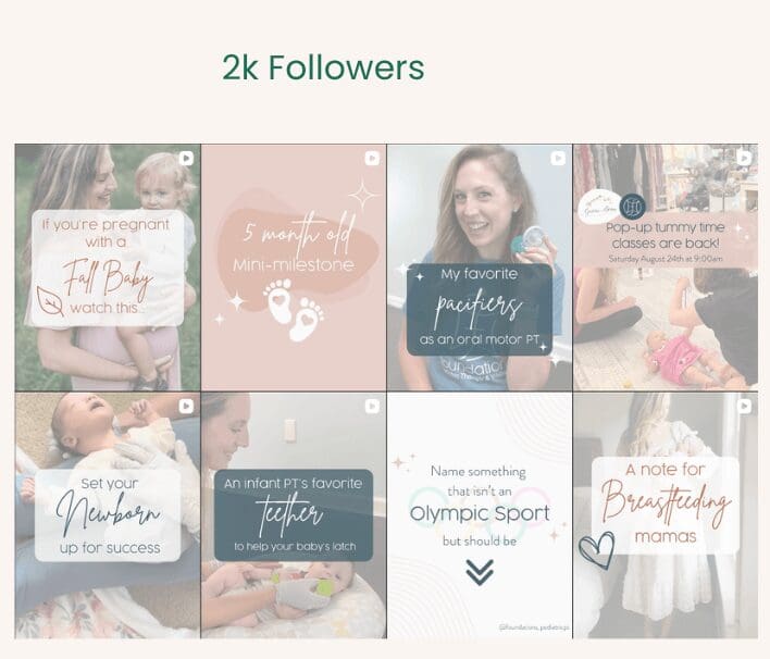 Screenshot of How Rachael's Instagram Feed Looked Aesthetically Pleasing When She Had 2K Followers  